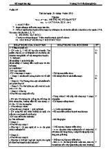 Kế hoạch dạy học tuần 7 lớp 5 - Năm học 2016-2017 - Trường Tiểu học Trần Quang Diệu